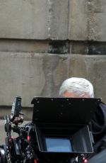 KATIE HOLMES on the Set of 
