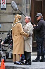 KATIE HOLMES on the Set of 
