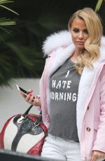 KATIE PRICE Outside ITV Studios in London 05/10/2016