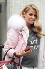 KATIE PRICE Outside ITV Studios in London 05/10/2016