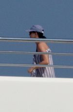 KATY PERY in Swimsuit at a Yacht in Cannes 05/15/2016
