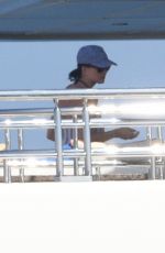 KATY PERY in Swimsuit at a Yacht in Cannes 05/15/2016