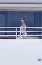 KATY PERY in Swimsuit at a Yacht in Cannes 05/15/2016