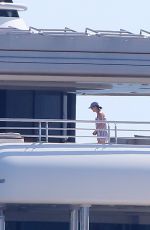 KATY PERY in Swimsuit at a Yacht in Cannes 05/15/2016