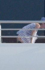 KATY PERY in Swimsuit at a Yacht in Cannes 05/15/2016