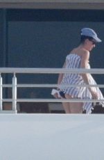 KATY PERY in Swimsuit at a Yacht in Cannes 05/15/2016