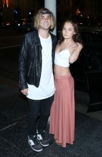 KELLI BERGLUND Leaves Katsuya Restaurant in Los Angeles 05/03/2016