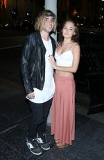 KELLI BERGLUND Leaves Katsuya Restaurant in Los Angeles 05/03/2016