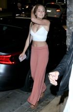 KELLI BERGLUND Leaves Katsuya Restaurant in Los Angeles 05/03/2016