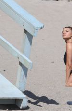 KELLY ROHRBACH in Swimsuit on the Set of a Photoshoot in Malibu 05/23/2016