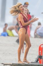KELLY ROHRBACH in Swimsuit on the Set of 
