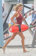 KELLY ROHRBACH in Swimsuit on the Set of 