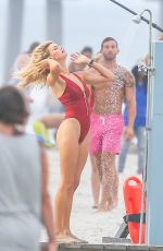 KELLY ROHRBACH in Swimsuit on the Set of 