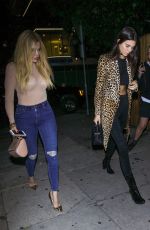 KENDALL JENNER and KHLOE KARDASHIAN at Nice Guy in West Hollywood 05/07/2016