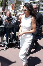 KENDALL JENNER Arrives at Magnum Beach in Cannes 05/12/2016