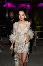 KENDALL JENNER at Chopard Dinner at Baoli Beach in Cannes 05/16/2016