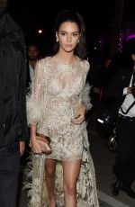 KENDALL JENNER at Chopard Dinner at Baoli Beach in Cannes 05/16/2016