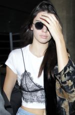 KENDALL JENNER at LAX Airport in Los Angeles 05/27/2016
