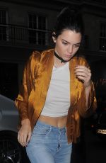 KENDALL JENNER at Nobu Berkeley Restaurant in London 05/25/2016