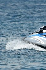 KENDALL JENNER in Bikini Jetskiing in Cannes 05/15/2016