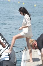 KENDALL JENNER on a Boat in Cannes 05/15/2016