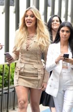 KHLOE and KOURTNEY KARDASHIAN Arrives at NBC/Universal Upfront in New York 05/16/2016