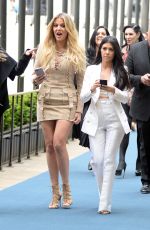 KHLOE and KOURTNEY KARDASHIAN Arrives at NBC/Universal Upfront in New York 05/16/2016