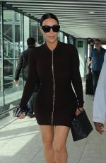 KIM KARDASHIAN and Kanye West at Heathrow Airport in London 05/22/2016