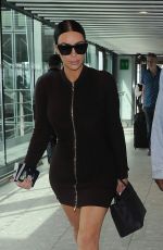 KIM KARDASHIAN and Kanye West at Heathrow Airport in London 05/22/2016