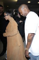 KIM KARDASHIAN and Kanye West at LAX Airport in Los Angeles 05/19/2016