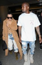 KIM KARDASHIAN and Kanye West at LAX Airport in Los Angeles 05/19/2016