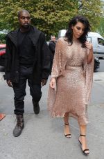 KIM KARDASHIAN and KANYE WEST Leaves a Hotel in London 05/21/2016