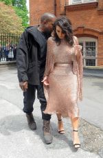 KIM KARDASHIAN and KANYE WEST Leaves a Hotel in London 05/21/2016