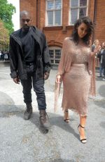 KIM KARDASHIAN and KANYE WEST Leaves a Hotel in London 05/21/2016