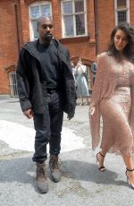 KIM KARDASHIAN and KANYE WEST Leaves a Hotel in London 05/21/2016