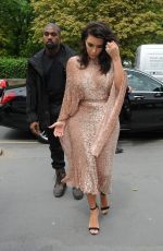 KIM KARDASHIAN and KANYE WEST Leaves a Hotel in London 05/21/2016