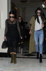 KIM KARDASHIAN and KENDALL JENNER Out for Lunch in London 05/23/2016