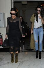 KIM KARDASHIAN and KENDALL JENNER Out for Lunch in London 05/23/2016