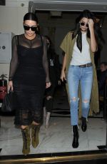 KIM KARDASHIAN and KENDALL JENNER Out for Lunch in London 05/23/2016