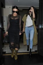 KIM KARDASHIAN and KENDALL JENNER Out for Lunch in London 05/23/2016