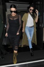 KIM KARDASHIAN and KENDALL JENNER Out for Lunch in London 05/23/2016