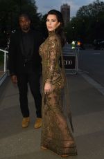 KIM KARDASHIAN at Vogue 100th Anniversary Gala Dinner in London 05/23/2016