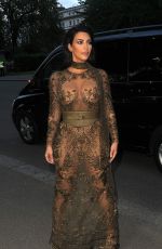 KIM KARDASHIAN at Vogue 100th Anniversary Gala Dinner in London 05/23/2016