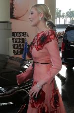 KIRSETN DUNST Leaves Hotel Martinez in Cannes 05/11/2016