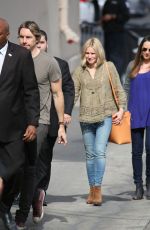 KRISTEN BELL Arrives at Jimmy Kimmel Live in Hollywood 05/18/2016