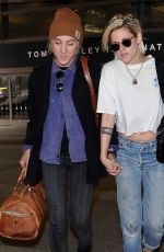 KRISTEN STEWART and ALICIA CARGILE at LAX Airport in Los Angeles 05/19/2016