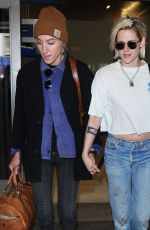 KRISTEN STEWART and ALICIA CARGILE at LAX Airport in Los Angeles 05/19/2016