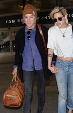 KRISTEN STEWART and ALICIA CARGILE at LAX Airport in Los Angeles 05/19/2016