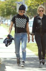 KRISTEN STEWART and ALICIA CARGILE Out and About in Los Angeles 05/21/2016