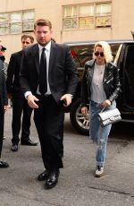 KRISTEN STEWART with Blond Hair Out in New York 05/02/2016